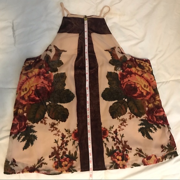 Velvet Floral Tank Top - Picture 7 of 13